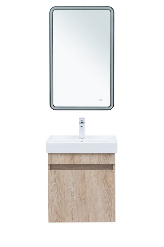 Мебель для ванной комнаты Aquanet Оптима 50 подвесная, дуб светлый