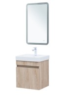 Мебель для ванной комнаты Aquanet Оптима 50 подвесная, дуб светлый