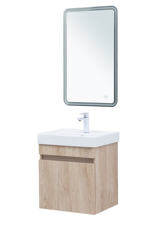 Мебель для ванной комнаты Aquanet Оптима 50 подвесная, дуб светлый