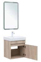 Мебель для ванной комнаты Aquanet Оптима 50 подвесная, дуб светлый