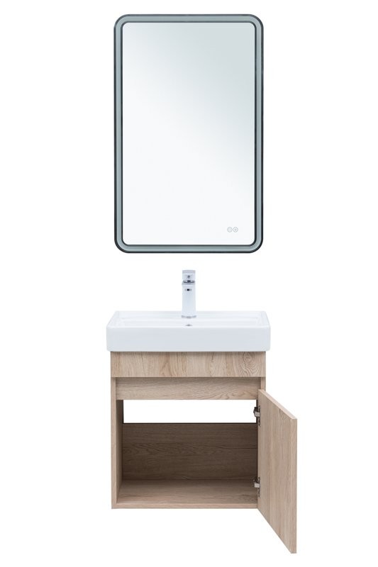 Мебель для ванной комнаты Aquanet Оптима 50 подвесная, дуб светлый