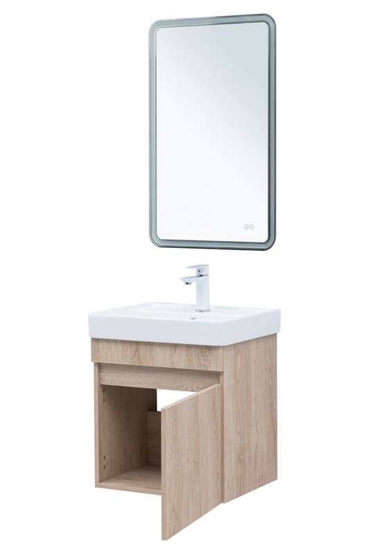 Мебель для ванной комнаты Aquanet Оптима 50 подвесная, дуб светлый