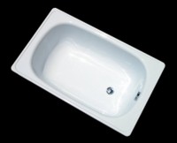 Стальная ванна BLB Europa mini B15E22001 105x70 см, пристенная, на ножках APMSTDBL1