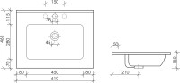 Мебельная раковина Ceramicanova Element CN7001MB