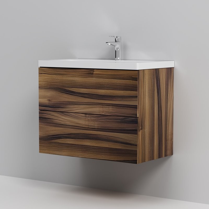 Тумба под раковину без столешницы AM.PM Gem 75 орех, подвесная