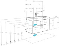 Мебель для ванной комнаты AQUATON Оливия 90 белая матовая