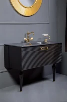 Мебель для ванной комнаты Armadi Art Vallessi Avangarde Linea 80 черная