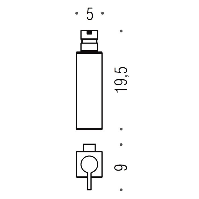 Дозатор для жидкого мыла Colombo Design MiniQ B9343.CR настенный, хром