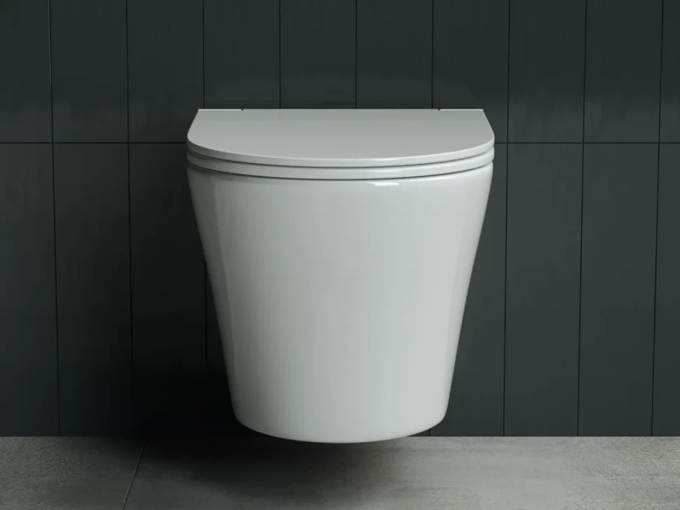 Комплект Унитаз подвесной Ceramicanova Forma CN3011 с микролифтом + Инсталляция STWORKI + Кнопка Хельсинки 500473 хром матовая