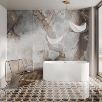 Ванна из искусственного камня Salini Perla 1049101G 170x80 см, отдельностоящая, белая, овальная, с донным клапаном