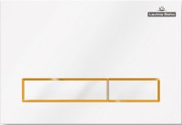 Комплект Унитаз подвесной безободковый Bell Pro Rimless 3301101R + Быстросъемное сиденье микролифт 33290100 + Система инсталляции для унитазов Relfix 38010010 + Кнопка смыва Relfix 38050802 белая, золотой глянец