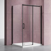 Душевой уголок Vincea Dice VSR-4D8011CLB 110х80 см, профиль черный