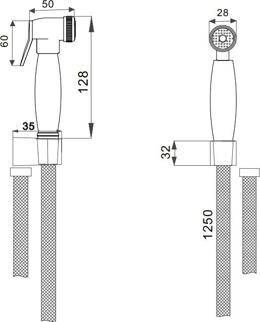 Гигиенический душ D-lin D61045-A черный