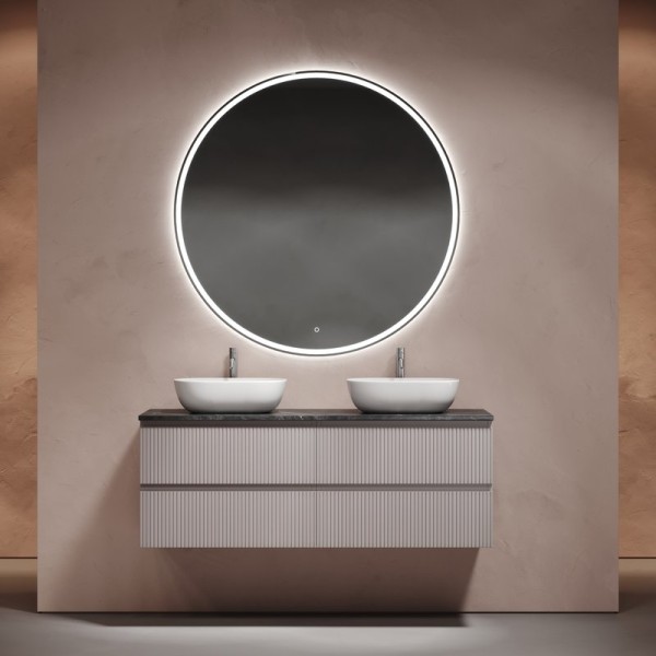 Мебель для ванной комнаты Sancos Snob T 140 doha soft, столешница черный мрамор TT140A1X, раковина CN6009