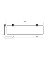 Полка под зеркало Bemeta Zyra 174204022 45 см