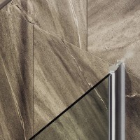 Шторка на ванну Maybahglass MGV-596-5 40x140, профиль матовый хром, стекло прозрачное