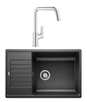 Комплект Мойка Blanco Zia XL 6S Compact 523273 антрацит + Смеситель Grohe Eurosmart