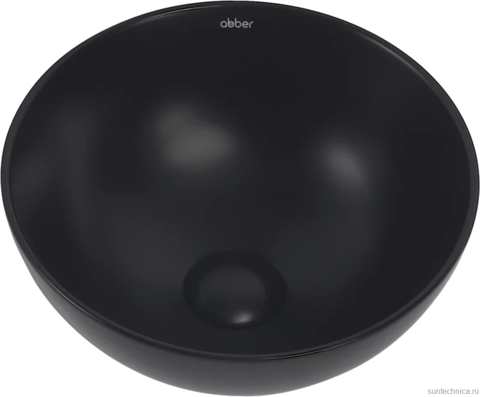Накладная раковина Abber Bequem AC2106MB матовая черная