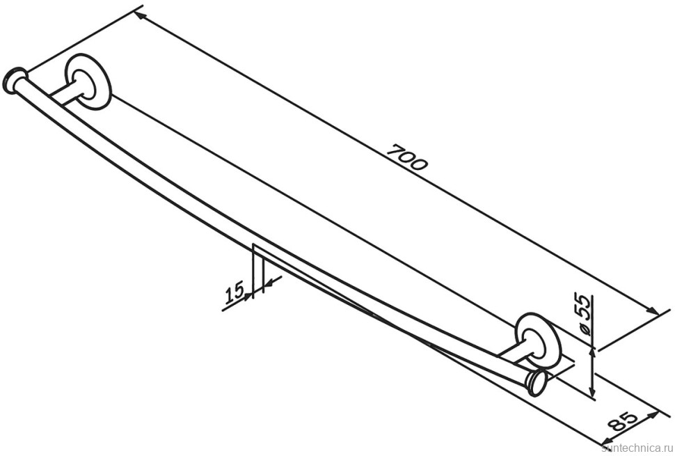 Держатель для полотенец AM.PM Like A80346400 хром