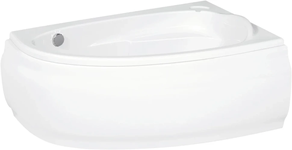 Акриловая ванна Cersanit Joanna R 150x95 см, угловая, правая, встраиваемая, ультрабелая, асимметричная, на ножках