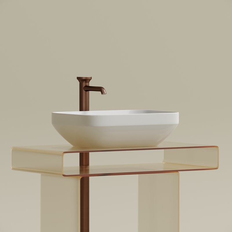 Накладная раковина Ceramicanova Element CN6055 белая глянцевая