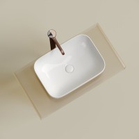 Накладная раковина Ceramicanova Element CN6055 белая глянцевая