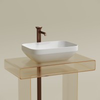 Накладная раковина Ceramicanova Element CN6055 белая глянцевая