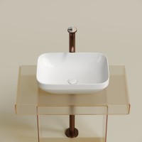 Накладная раковина Ceramicanova Element CN6055 белая глянцевая