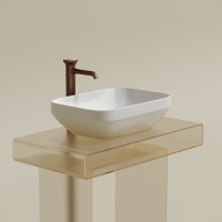 Накладная раковина Ceramicanova Element CN6055 белая глянцевая