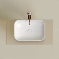 Накладная раковина Ceramicanova Element CN6055 белая глянцевая