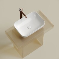 Накладная раковина Ceramicanova Element CN6055 белая глянцевая