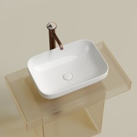 Накладная раковина Ceramicanova Element CN6055 белая глянцевая