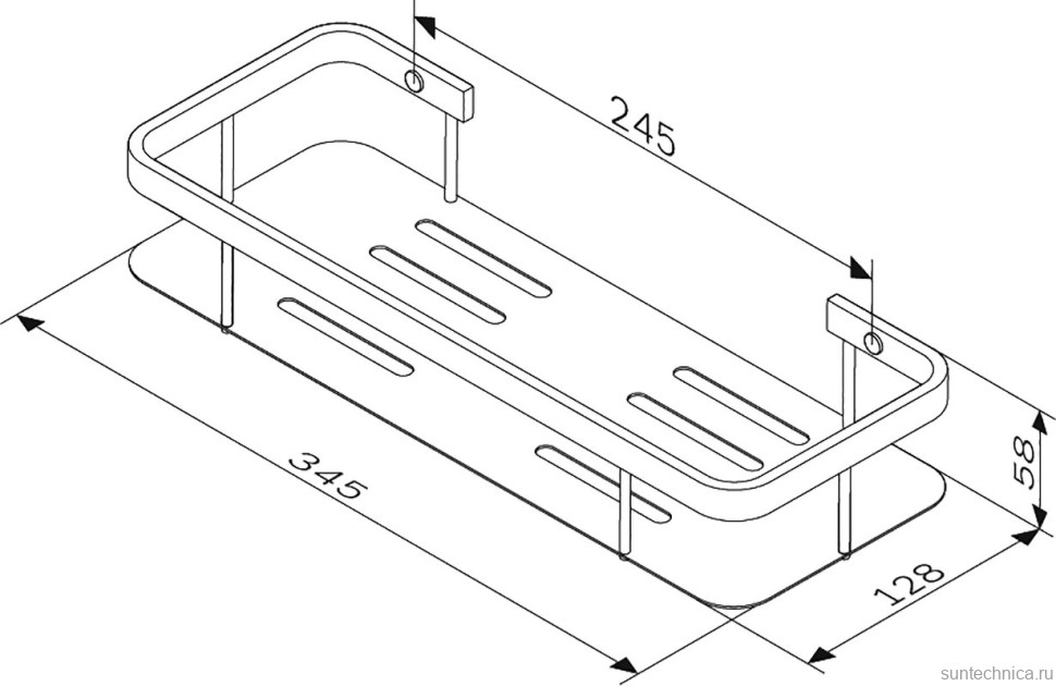 Полка AM.PM Sense L A7453100 хром