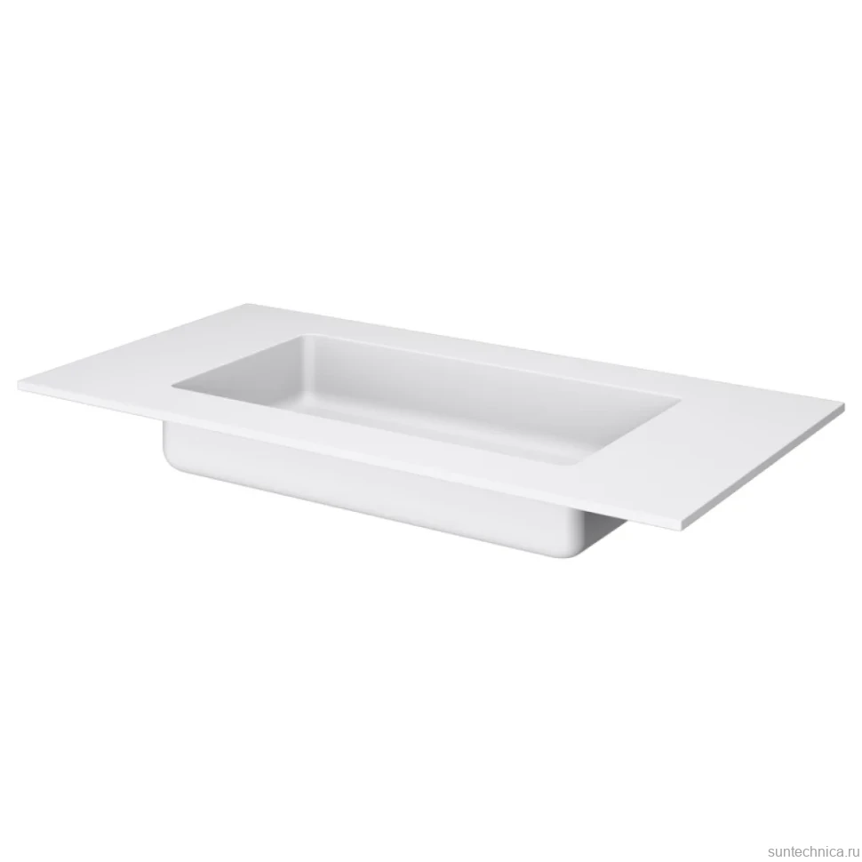 Мебель для ванной комнаты Armadi Art Quatro 1 100 anthracite, с раковиной white