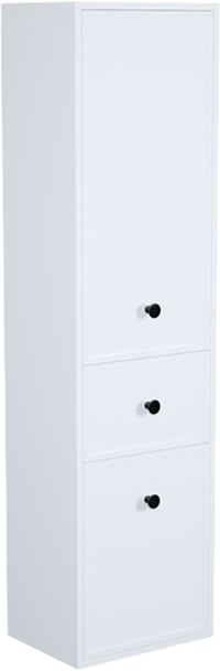 Шкаф пенал для ванной IDDIS Torr 40 белый матовый