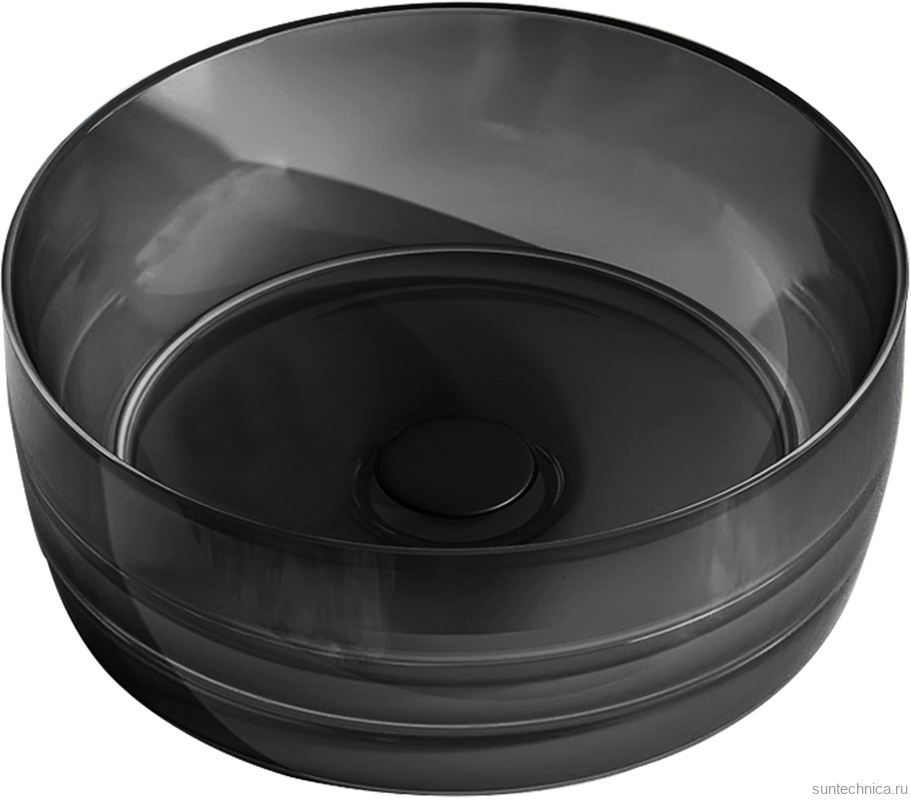 Накладная раковина Abber Kristall AT2804Onyx черная