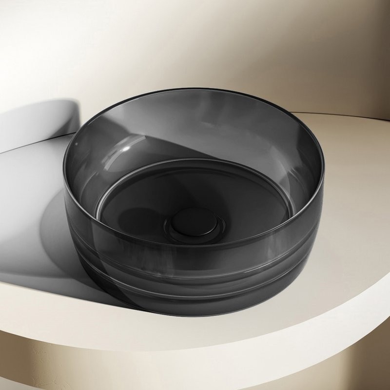 Накладная раковина Abber Kristall AT2804Onyx черная