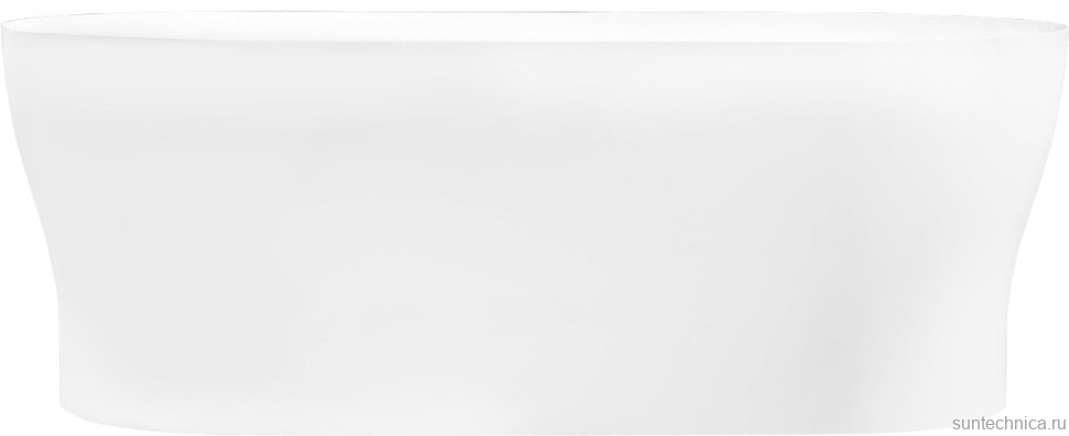 Акриловая ванна BelBagno BB405-1500-800 без опоры 150x80 см, отдельностоящая, белая, овальная, со сливом-переливом