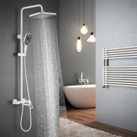 Душевая стойка Shevanik S6836C белая