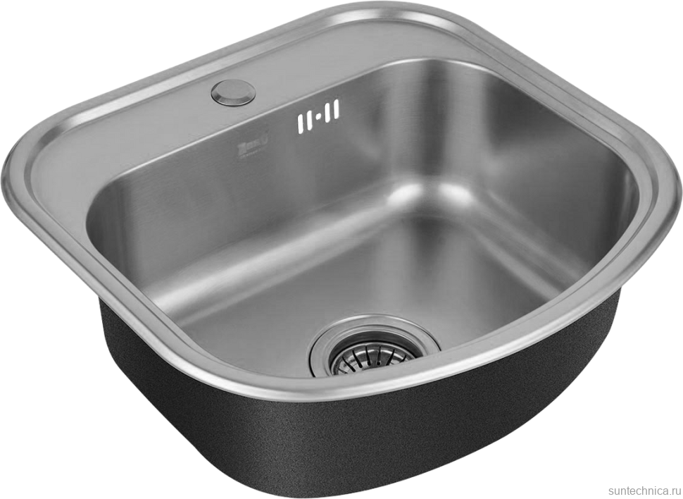 Комплект Мойка Zorg R ZR 4749 нержавеющая сталь + Измельчитель KUCHENSTERN Muhle