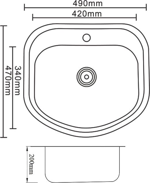 Комплект Мойка Zorg R ZR 4749 нержавеющая сталь + Измельчитель KUCHENSTERN Muhle