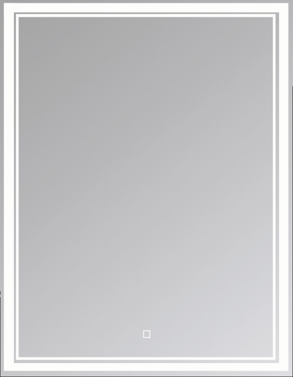 Зеркало Emmy Аврора 250692 60х80, белое, с LED-подсветкой