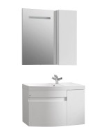 Мебель для ванной комнаты Belux Токио 80 L подвесная, белая глянцевая