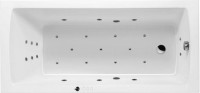 Акриловая ванна Excellent Aquaria WAEX.AQU17.ULTRA 170x75 см, левая, встраиваемая, с гидромассажем, белая, с каркасом, со сливом-переливом