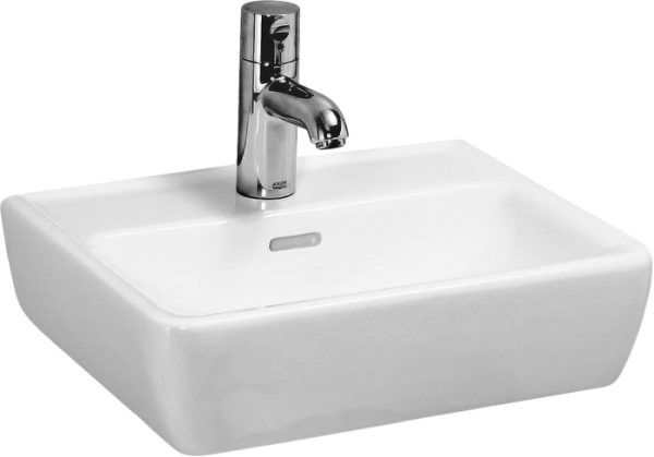 Раковина маленькая в туалет Laufen Pro 8.1195.1.000.104.1 46 белая, прямоугольная