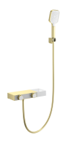 Термостатический смеситель Wonzon & Woghand WW-B2551-BG для ванны с душем, брашированное золото