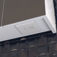 Мебель для ванной комнаты Vigo Plaza 70 напольная, 2 ящика, белая, раковина Como 70