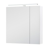 Мебель для ванной комнаты Vigo Plaza 70 напольная, 2 ящика, белая, раковина Como 70