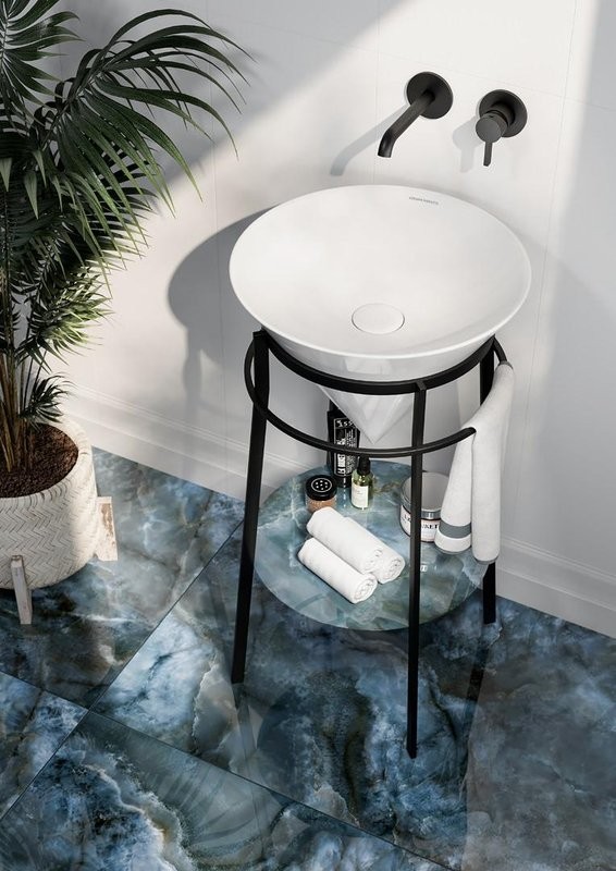 Смеситель для раковины KERAMA MARAZZI Linea 71028EKM.01.093 С ВНУТРЕННЕЙ ЧАСТЬЮ черный матовый