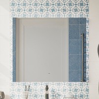 Зеркало DIWO Элиста, 80 с подсветкой светодиодной, инфракрасный выключатель, прямоугольное